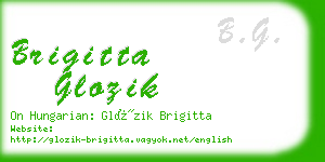 brigitta glozik business card